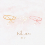 再) Ribbon୨୧リボンワイヤーリング  