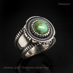 ソノランゴールドターコイズ リング Sonoran Gold Turquoise Silver Ring