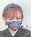 再再販　カチューシャ　くしゅくしゅリボンカチューシャ　リボンカチューシャ　ネイビー　大人エレガント　お上品　ヘアバンド　ヘアアクセサリー