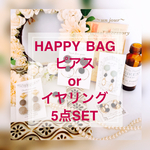 【7000円相当！】minneのハッピーバッグ ピアス/イヤリング 5点セット 福袋 happybag
