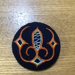 アイヌ刺繍ブローチ