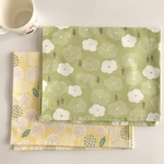 40×50 ランチョンマット2枚セット　わたぐもの花とたんぽぽ
