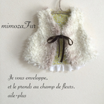 mimozaFur kids  ベスト80cm