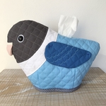トイレットペーパーカバー　ブルーボタンインコ