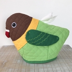 トイレットペーパーカバー　キエリボタンインコ