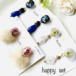 happy set  ピアスB