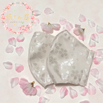 再販③♡桜マスク  桜  不織布が挟めるフィルターポケット付き   抗菌防臭加工マスク  上品  春  仕事用  卒園式  卒業式  入園式  入学式  ホワイトデー  結婚式  和装