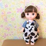 数量限定⭐︎Ushiサロペットセット⭐︎牛　丑　干支　メルちゃん メルちゃん服 ソランちゃん ソランちゃん服