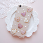 ランダムハート♡.*･ﾟ押し花iPhoneケース　モーブピンク【※iPhone専用ページ】