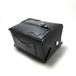 黒い革の貯金箱【Black Piggy bank】松