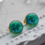 【受注製作】京都オパール エメラルドグリーン ピアス/イヤリング