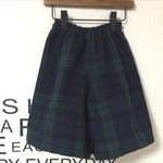 ブラックウォッチ  ガウチョパンツ  100〜110cm