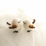 【受注制作】シマエナガのあみぐるみ