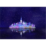 A4　湖の島　星空　B0907