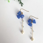 Bell  flower ピアスorイヤリングーblue〜