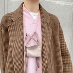 【New】beads mask strap / peach cream
