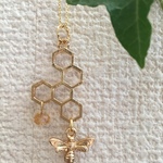 ミツバチとシトリンのペンダントトップ🌙honeyBee 天然石