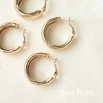 4pcs フープピアス サークル ゴールド