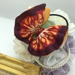 再販！中央キラキラ♡炎柄のフリルリボン♡ flapping ribbon bymarinco