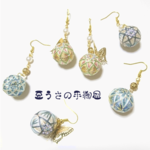 <受注作品>＊色々選べる＊和・手鞠ピアス(イヤリング) 伝統工芸