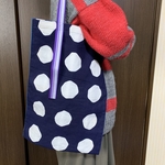 大きめ古布トートバッグ