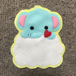 フェルト 名札 ゾウ ①③
