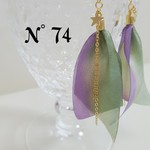リボン＆チェーンタッセルピアス②☆ゆらゆらスター流れ星