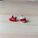 厄除☆赤べこ・小法師ピアス