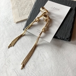 long gold tassel♢earring 