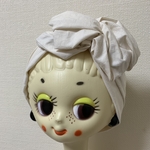 【在庫セール】♡さらに送料無料♡ワイヤー入りボリュームヘアターバン26 ナチュラルジャガードドット