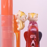 【送料無料・おまけ付】ころポコ福袋2021【リス】3色ボールペン ピンク軸（黒赤青 0.5mm）・蛍光マーカーオレンジインク