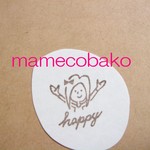 ｈａｐｐｙ：消しゴムはんこ。