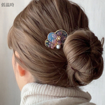 温度で色が変わる昼桜ポニーフック/ヘアカフ٭❀* 大ぶりで華やか 透明感が大人綺麗 簡単ヘアアレンジ 卒業・入学式にも