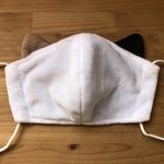 otohafuku様リクエスト　猫型マスク　ボアタイプ　ミケ　大人用