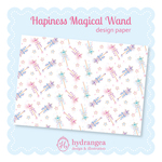 【Happiness Magical Wand -star-】A4サイズ デザインペーパー