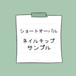 ショートオーバル　サンプル　ネイルチップ