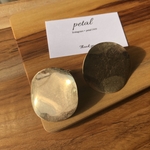 matt gold round earring