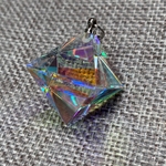 虹の結晶 蛍石型 ビビッド ペンダントトップ　VD-453