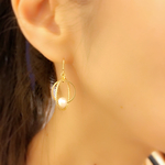 ＊サークル×サークルとコットンパールのピアス＊