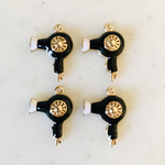 Black White Hairdryer Pendant Tops