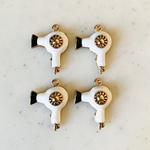White Black Hairdryer Pendant Tops