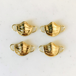 Gold Mask Pendant Tops