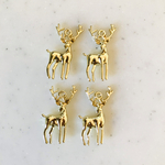 Gold Deer Pendant Tops