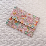 リバティ　ポケットティッシュケース　ハンドメイド