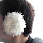 カポッとかぶせる耳カバー（手触りホワイト）