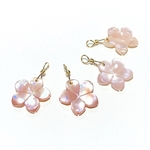 【桜】ピンクシェルAAA　２個　12ｍｍ 14kgf　ハンドメイド素材