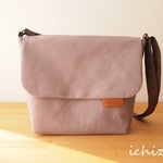 【倉敷帆布】　シンプルショルダーバッグ　S   “ラベンダー”