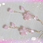 ゆらゆらチェリーブロッサムのピアス/イヤリング