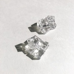 とろける ブロック クリアピアス(イヤリング）ニッケルフリー