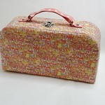 リバティ★ジェニーズリボン★バッグ型裁縫箱（お道具箱にも）